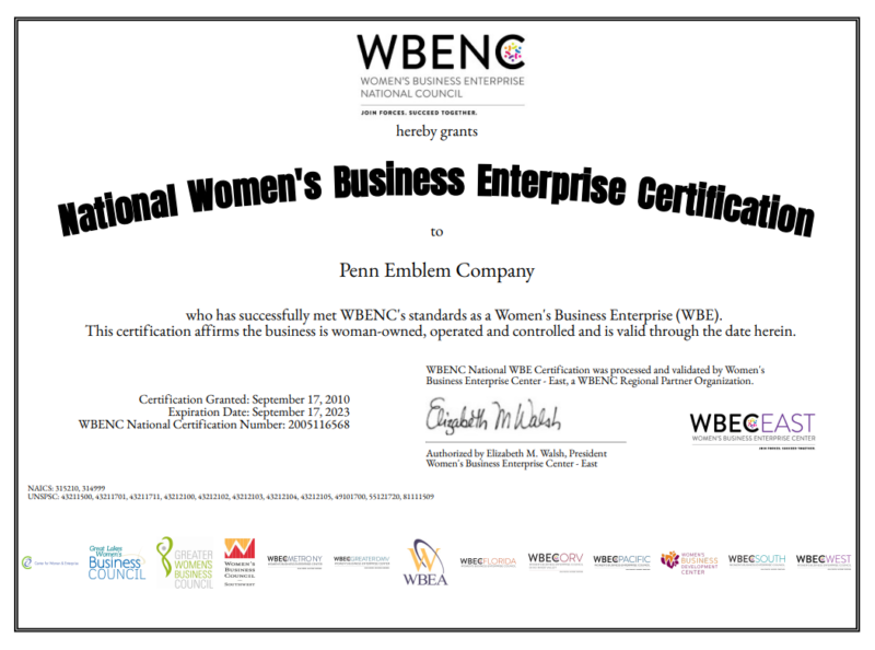 WBENC Certification WBENC Certification